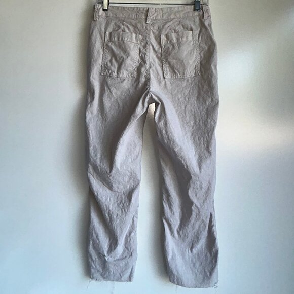 Frank & Eileen Jameslon Utility Cropped Fray Hem Pants Size 2 - Picture 3 of 15